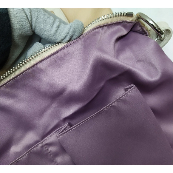 Coach Penelope Beige Pebbled Leather Turnlock Front Pocket Zipper Shoulder Bag - Picture 14 of 16